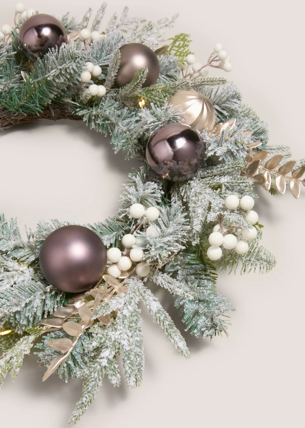 Wondrous Neutral Christmas Wreath Image 2