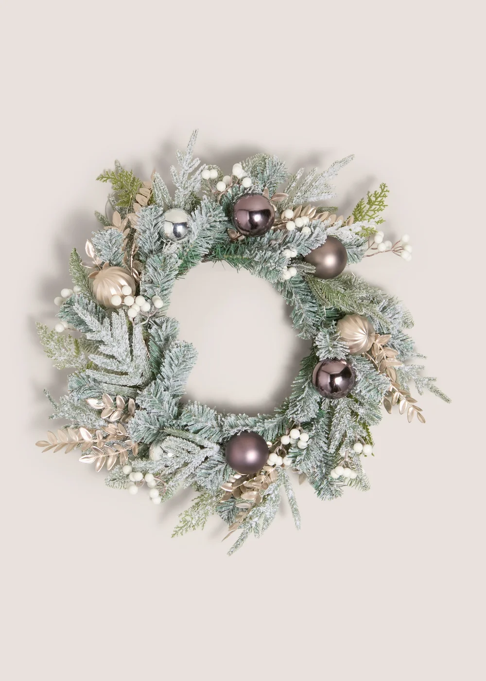 Wondrous Neutral Christmas Wreath Image 1