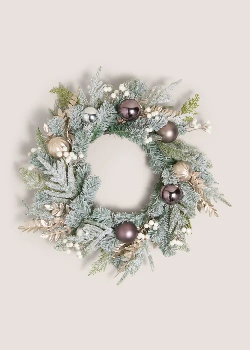 Wondrous Neutral Christmas Wreath Image 1