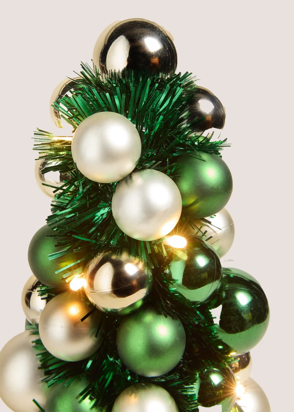 Winter Poem Green Pre Lit Bauble Tree Image 2