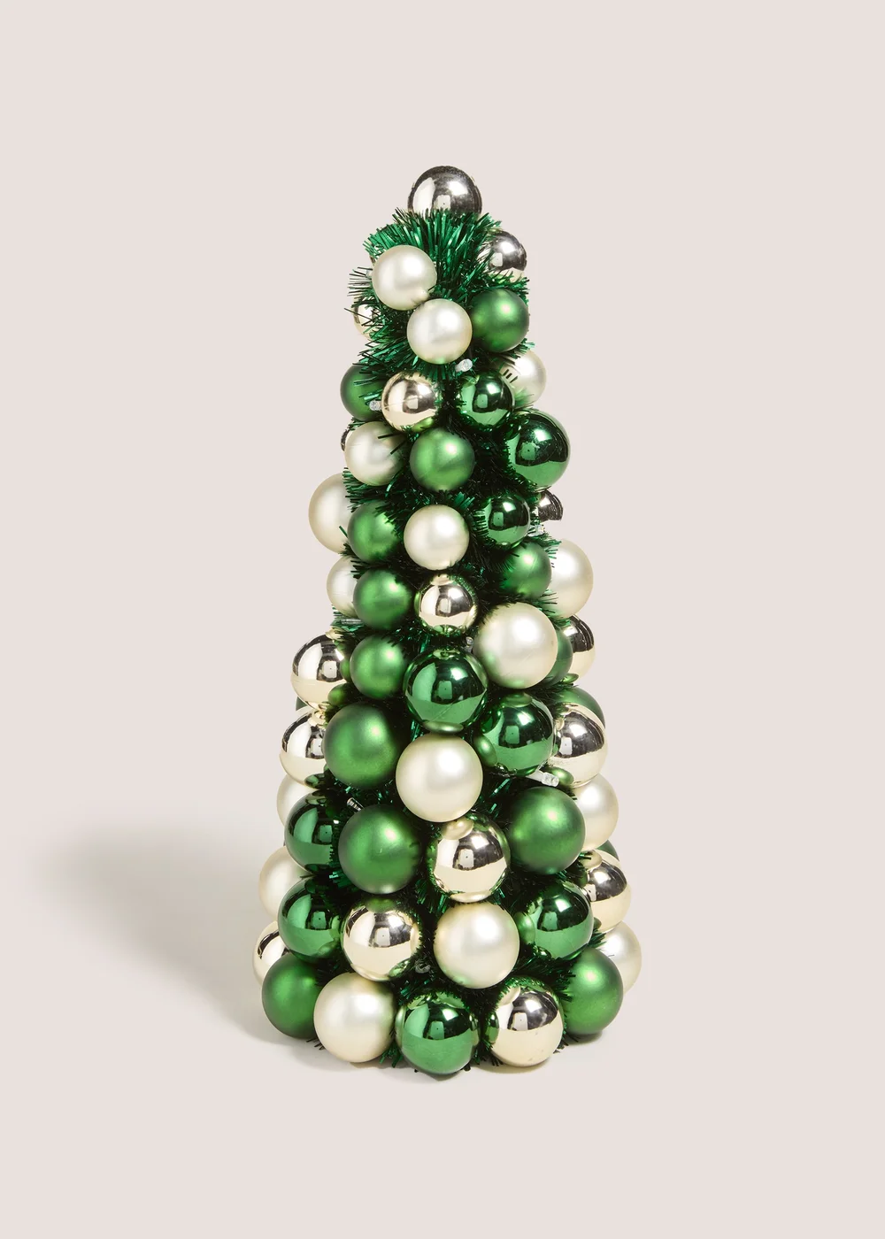 Winter Poem Green Pre Lit Bauble Tree Image 1