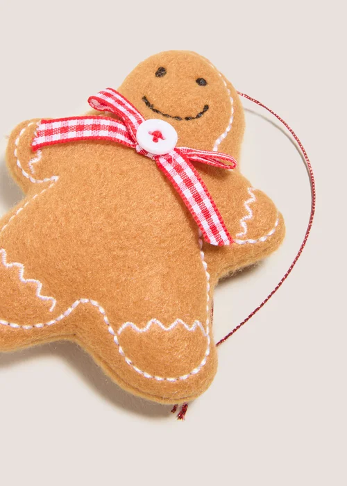 4 Pack Joyful Gingerbread Tree Decoration Image 2