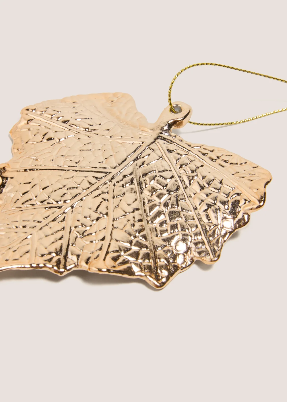 3 Pack Winter Poem Gold Leaves Tree Decorations Image 2