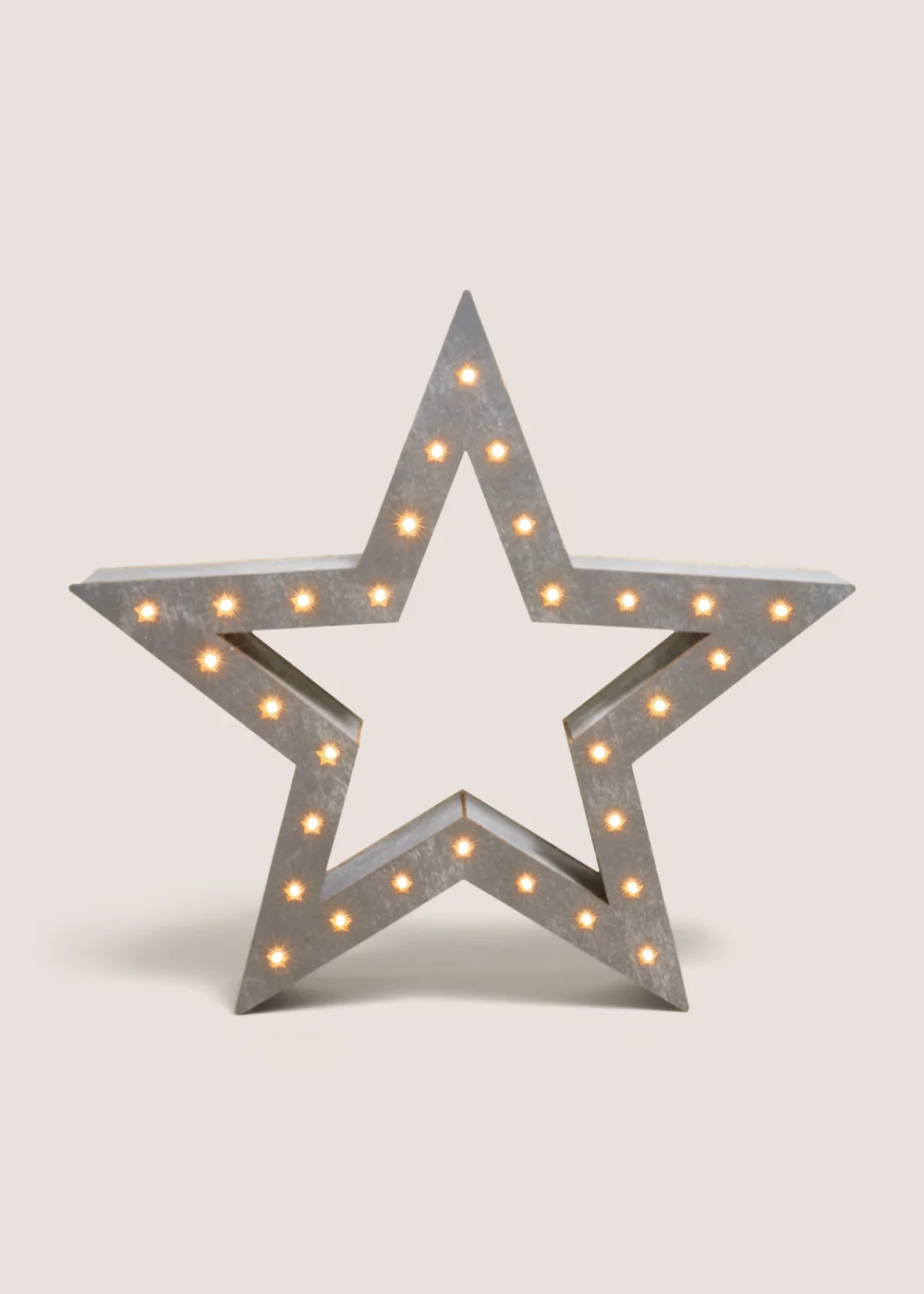Wondrous Large Led Grey Star Image 1