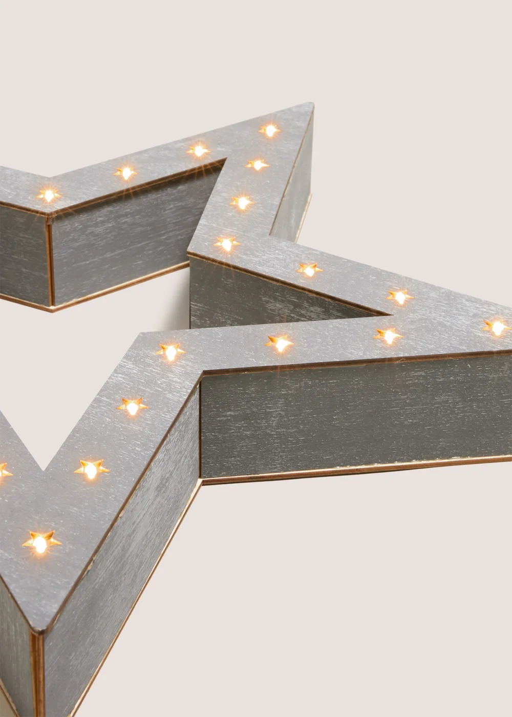 Wondrous Large Led Grey Star Image 2