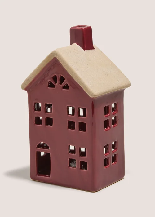 Winter Poem Led Red House Image 1