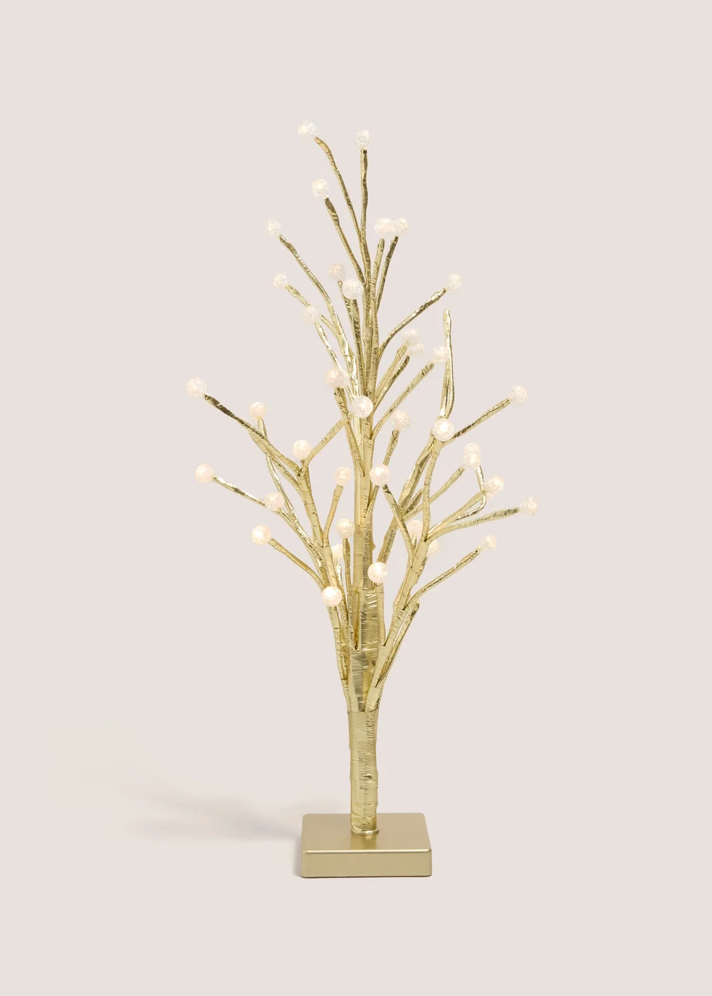 Wondrous Champagne LED Metallic Tree Image 1