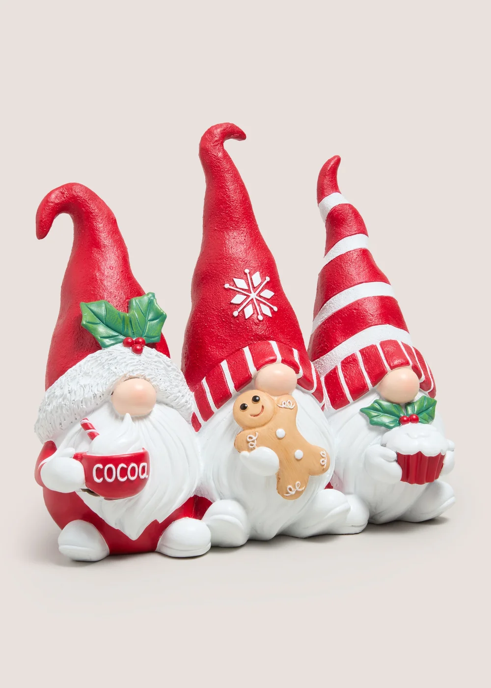 Joyful Red Christmas Gnomes Decoration Image 1