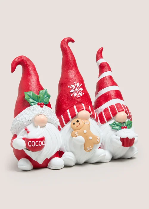 Joyful Red Christmas Gnomes Decoration Image 1