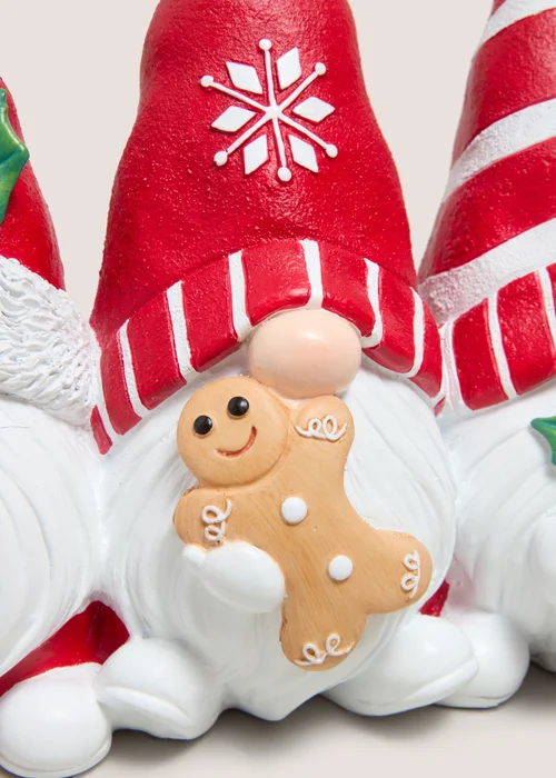 Joyful Red Christmas Gnomes Decoration Image 2