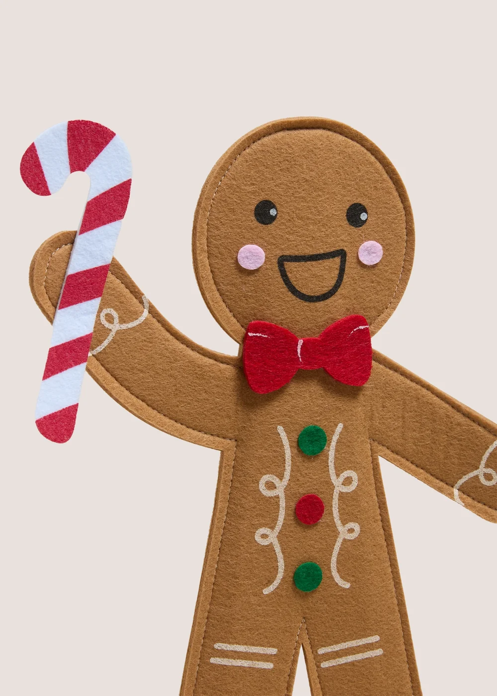 Joyful Gingerbread Felt Decoration Image 2