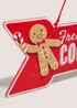 Joyful Red Fresh Baked Cookies Sign Image 2