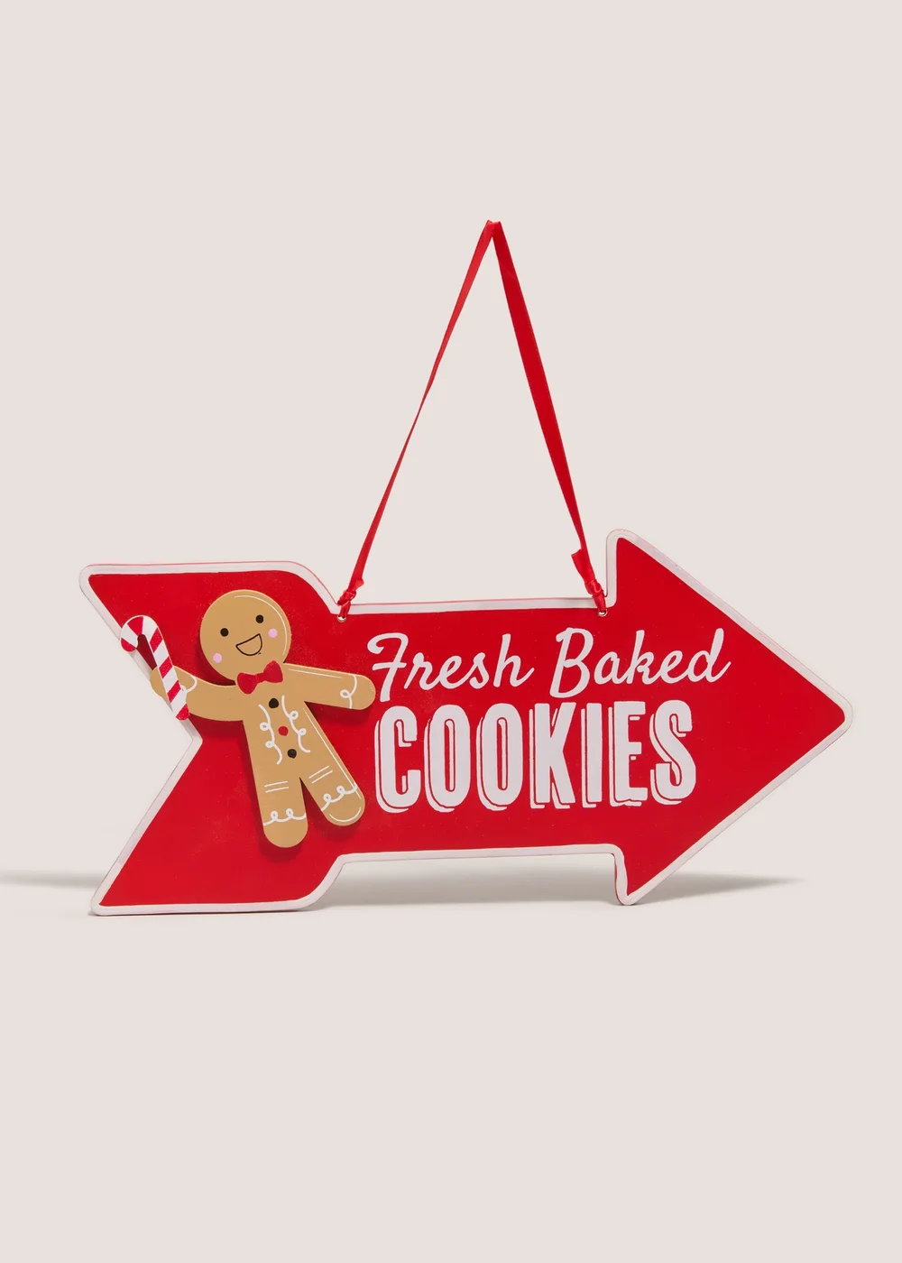 Joyful Red Fresh Baked Cookies Sign Image 1