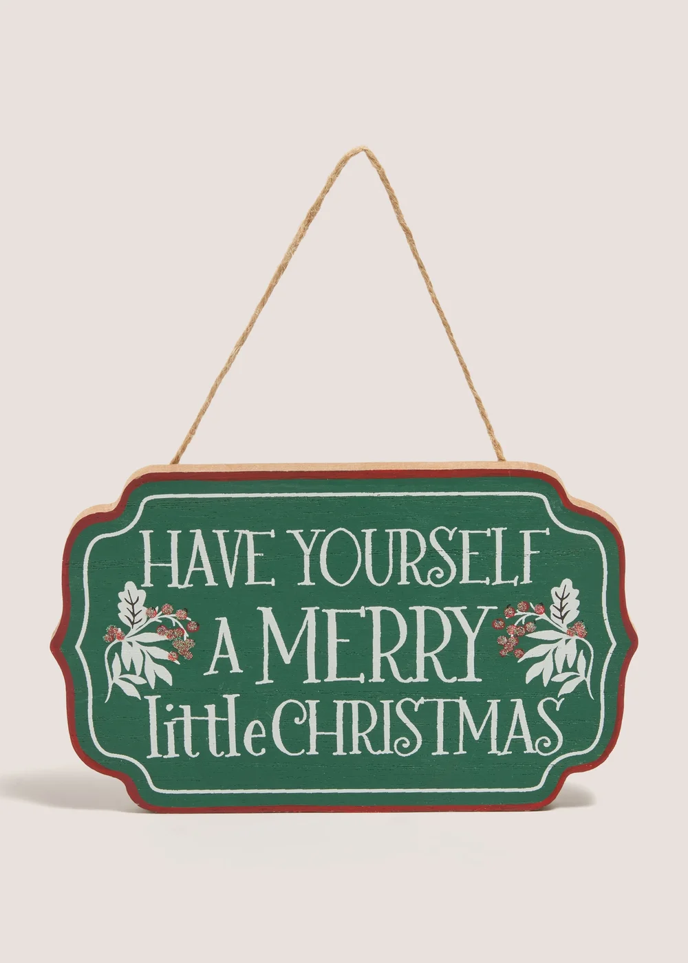 Winter Poem Green Wooden Sign Image 1