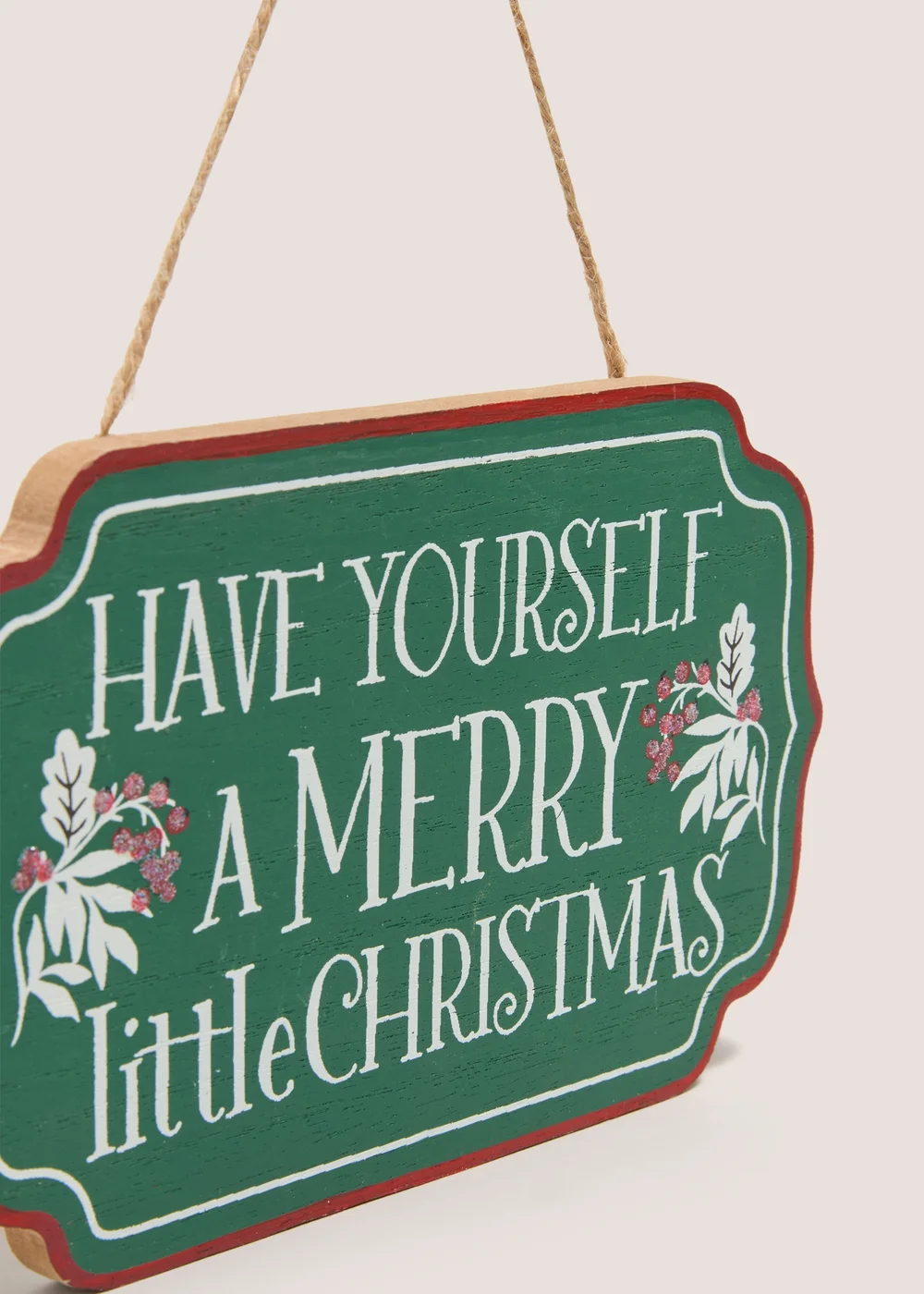 Winter Poem Green Wooden Sign Image 2