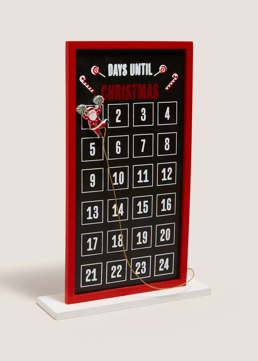 Joyful Black Christmas Advent Board Image 1