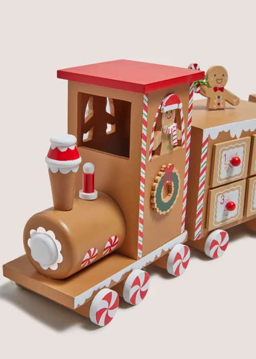 Joyful Wooden Advent Train Image 2