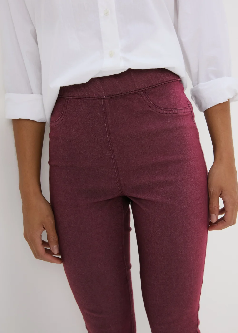 Burgundy Rosie Jeggings - 8/L29 Image 3