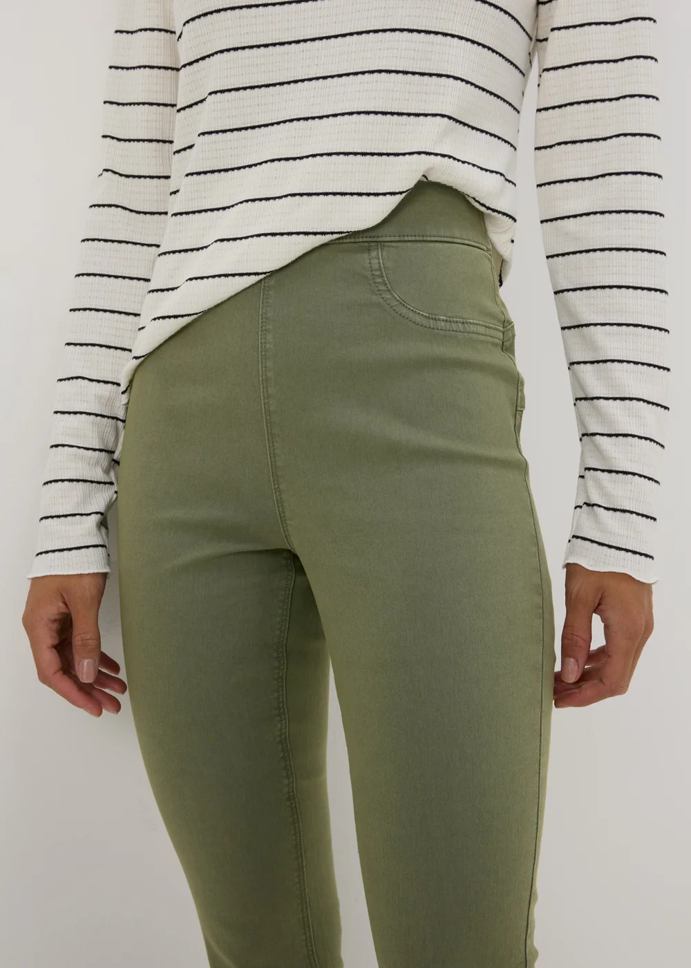 Khaki Rosie Jeggings - 8/L29 Image 3