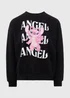 Disney Black Lilo & Stitch Angel Sweatshirt - Small Image 5