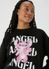 Disney Black Lilo & Stitch Angel Sweatshirt - Small Image 3