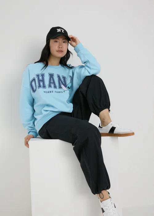 Disney Stitch Blue Sweatshirt - Small Image 4