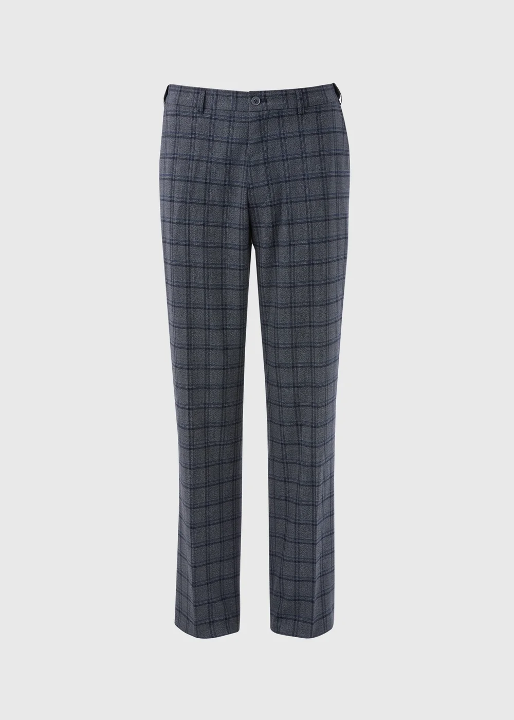 Taylor & Wright Grey Check Regular Fit Flexi Waist Trousers - 30/L33 Image 5