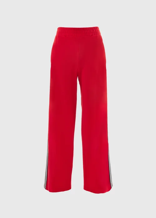 Red Side Stripe Wide Leg Trousers - 8 Image 4