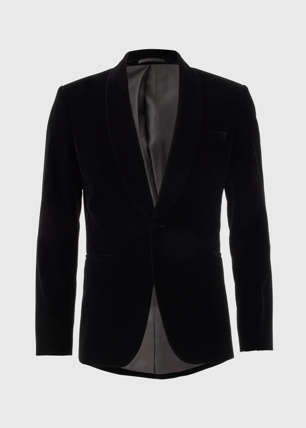 Taylor & Wright Black Velvet Blazer - Small Image 5