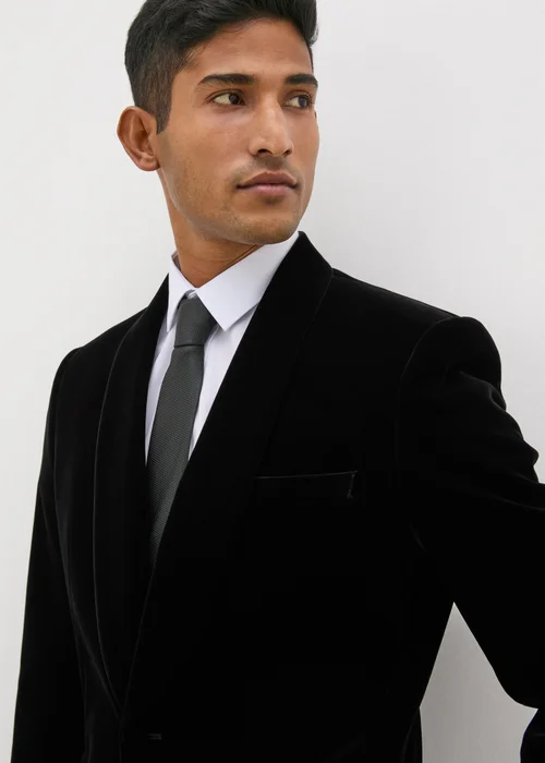 Taylor & Wright Black Velvet Blazer - Small Image 3