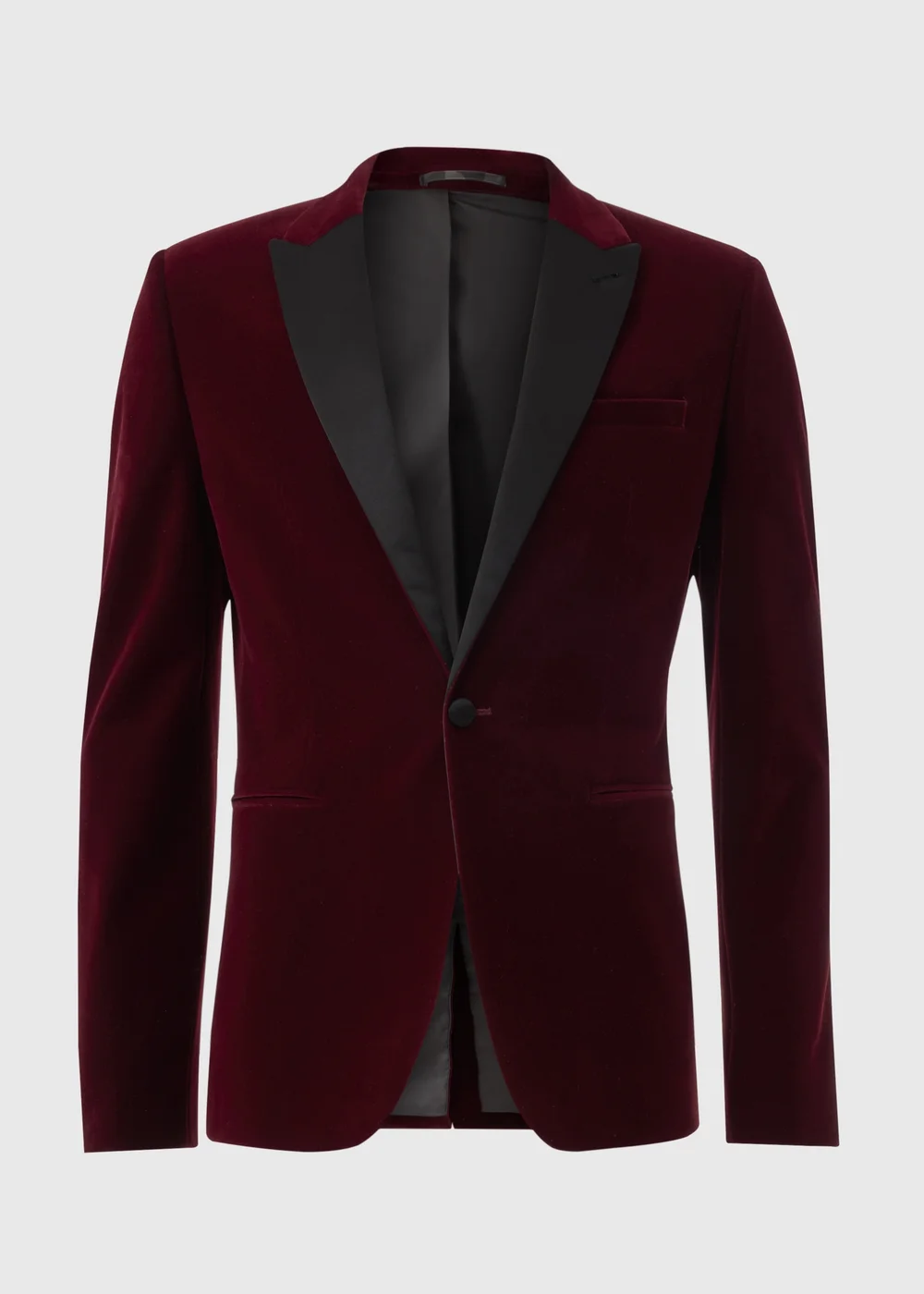 Taylor & Wright Burgundy Velvet Blazer - Small Image 3