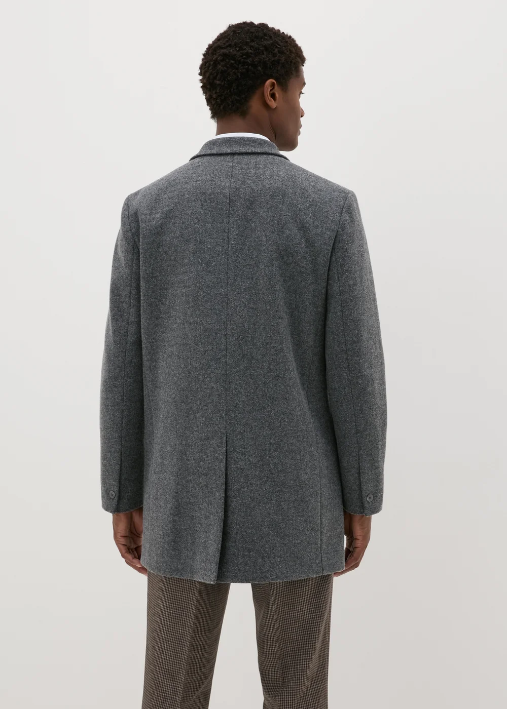 Taylor & Wright Charcoal Smart Overcoat - S Image 2