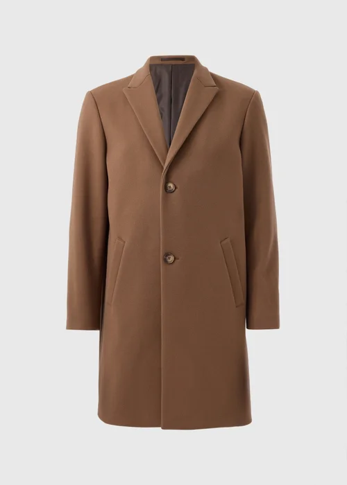 Taylor & Wright Brown Relaxed Overcoat - S Image 5