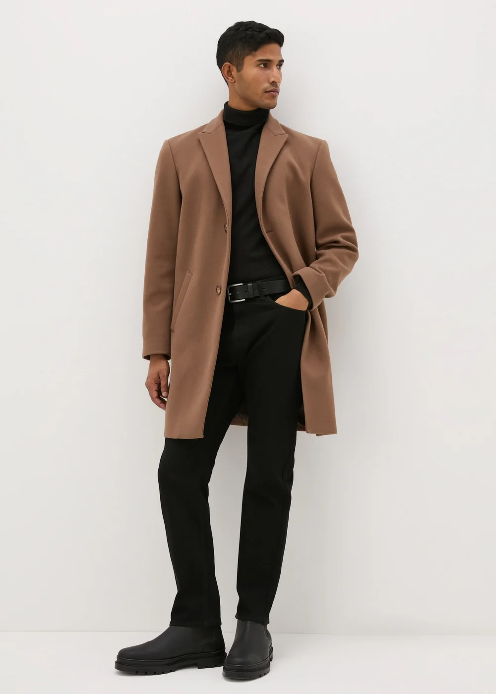 Taylor & Wright Brown Relaxed Overcoat - S Image 3