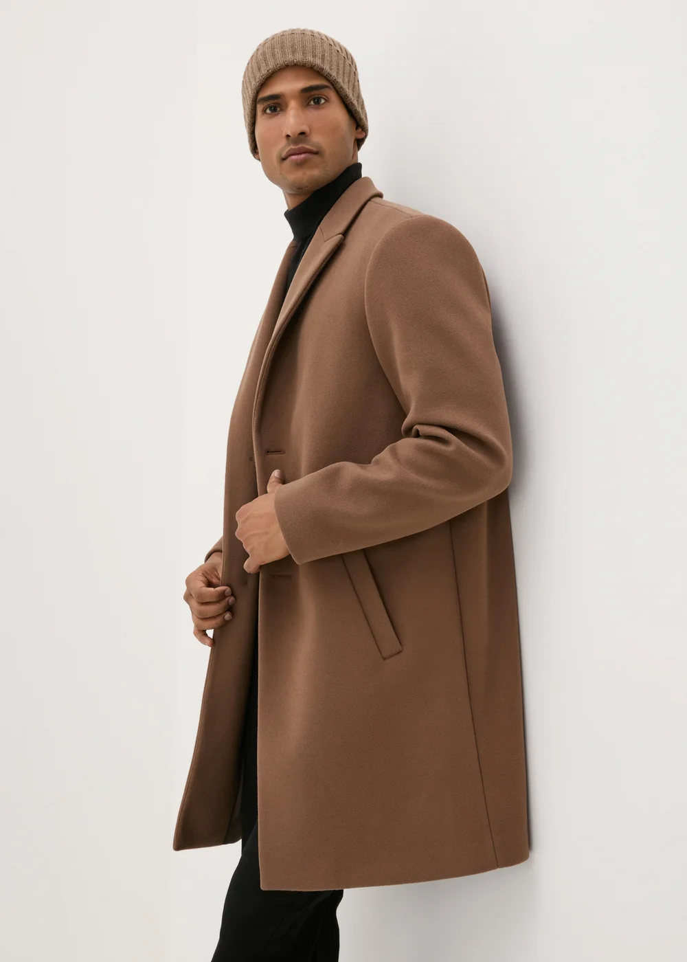 Taylor & Wright Brown Relaxed Overcoat - S Image 4