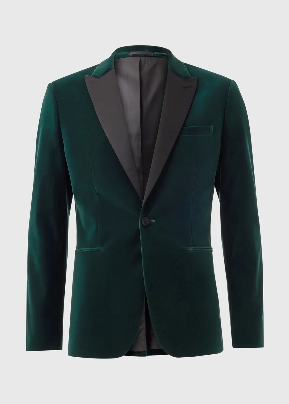 Taylor & Wright Teal Velvet Blazer - Small Image 4