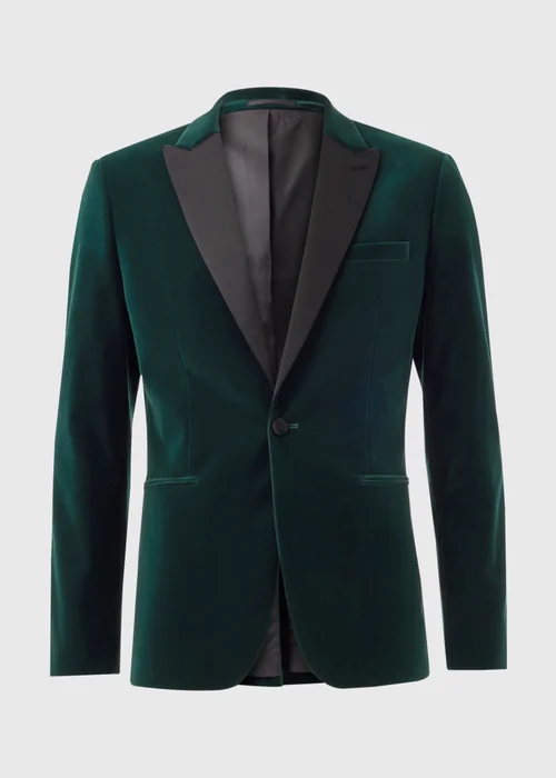Taylor & Wright Teal Velvet Blazer - Small Image 4