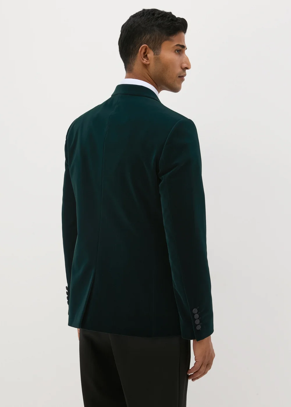 Taylor & Wright Teal Velvet Blazer - Small Image 2