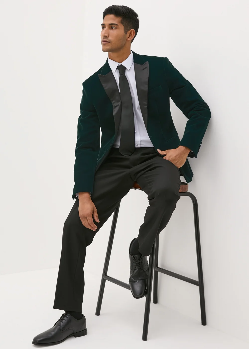 Taylor & Wright Teal Velvet Blazer - Small Image 3