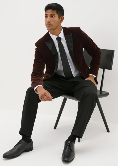 Taylor & Wright Rust Velvet Blazer - Small Image 3