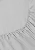 Grey Brushed Fitted Sheet - Single Image 2