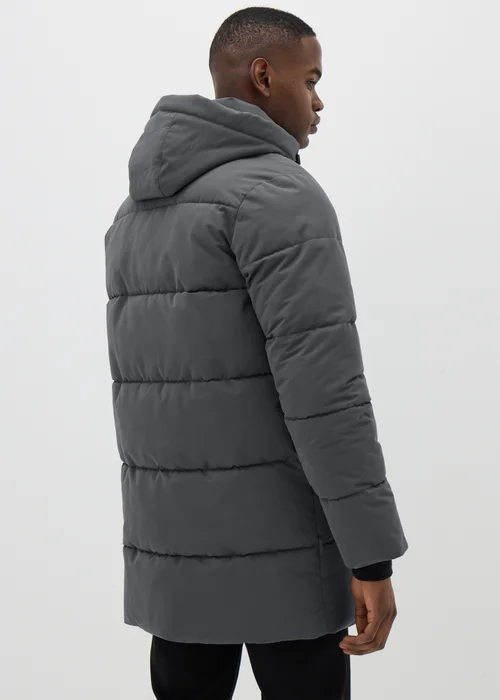 Grey Longline Puffer Coat - S Image 2