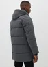 Grey Longline Puffer Coat - S Image 2