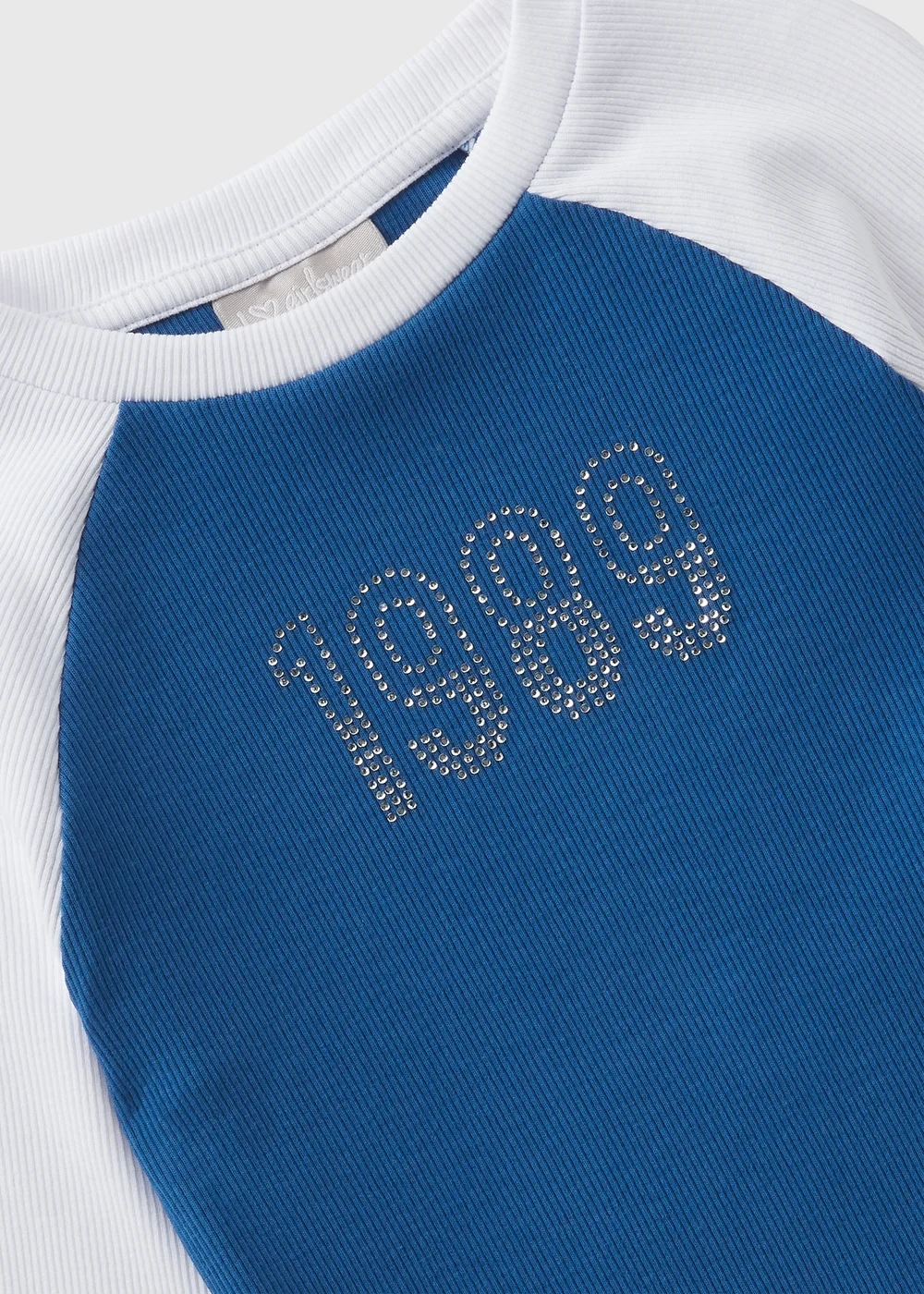 Girls Blue 1989 Ringer Long Sleeve Top (7-15yrs) - 7 Yrs Image 2