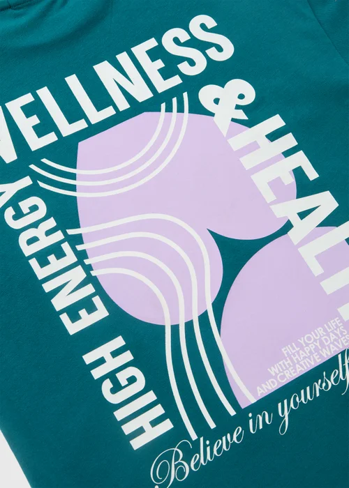 Girls Green High Energy T-Shirt (7-15yrs) - 7 Yrs Image 2