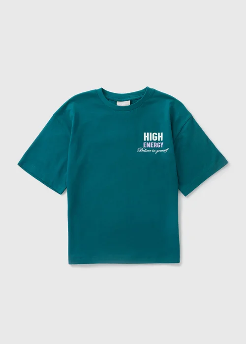Girls Green High Energy T-Shirt (7-15yrs) - 7 Yrs Image 1