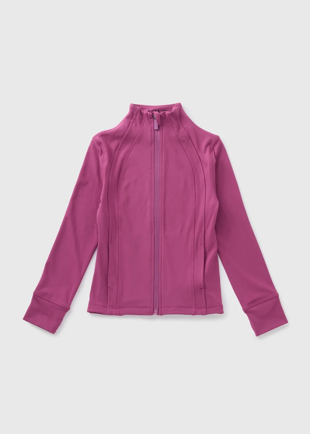 Girls Grape Zip Sports Jacket (7-15yrs) - 7 Yrs Image 1