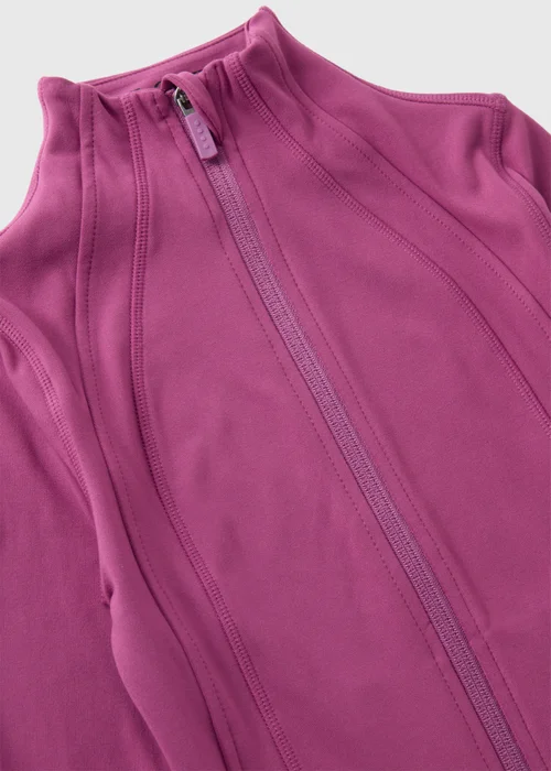 Girls Grape Zip Sports Jacket (7-15yrs) - 7 Yrs Image 2