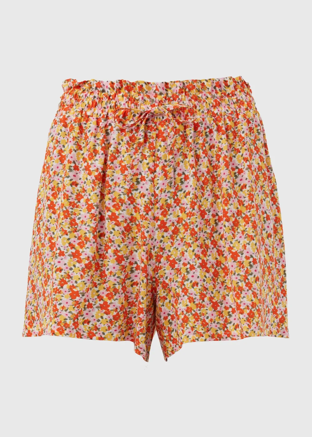 Pink Ditsy Floral Viscose Shorts - 8 Image 5