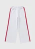 Girls Grey Side Stripe Jogging Bottoms (7-15yrs) - Age 7 Years Image 1